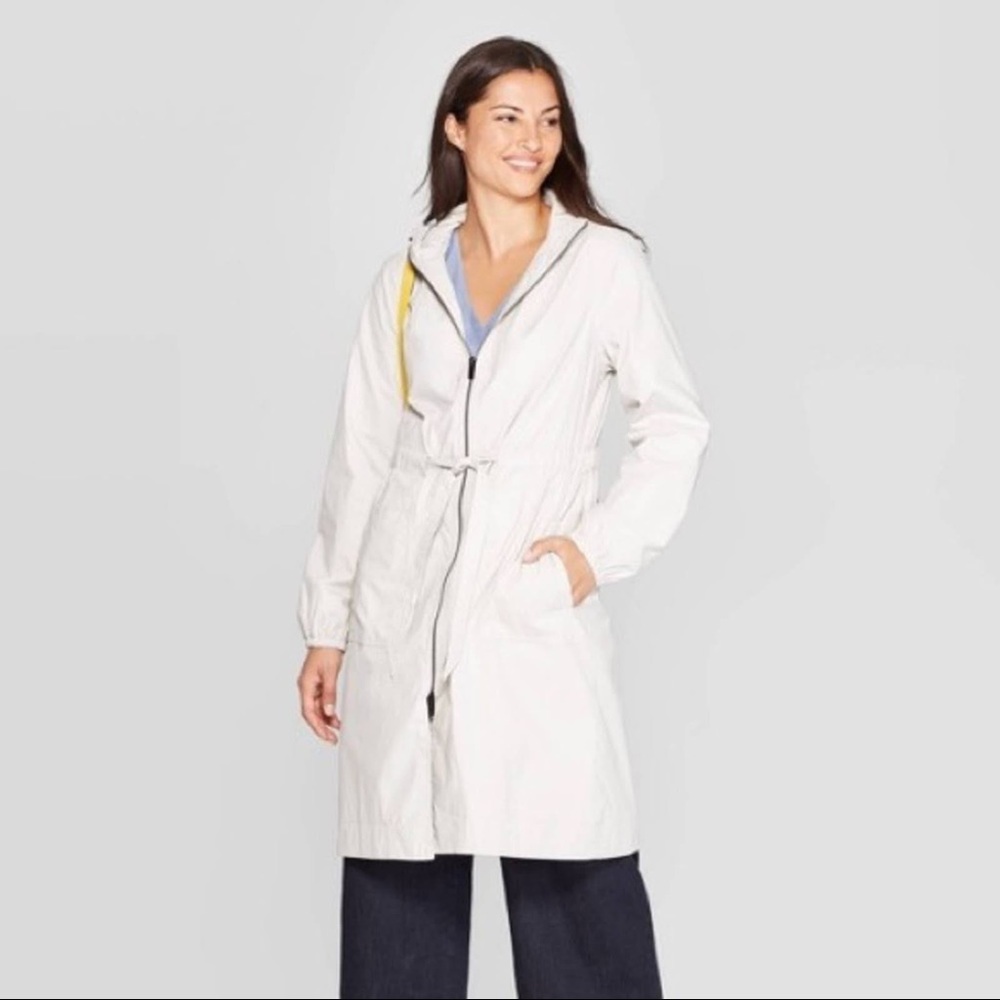 A NEW Day Gray ICE Rain Anorak Jacket